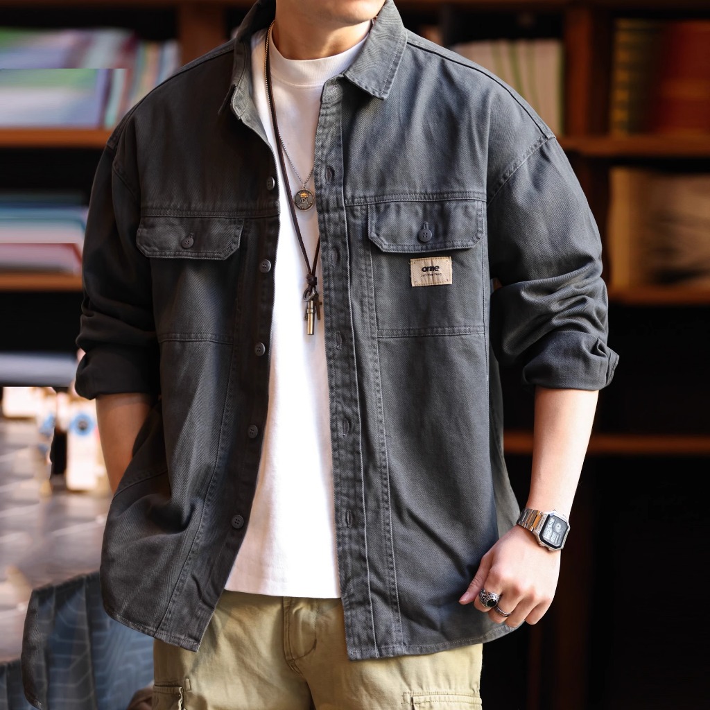 Pure Cotton Cargo Shirt