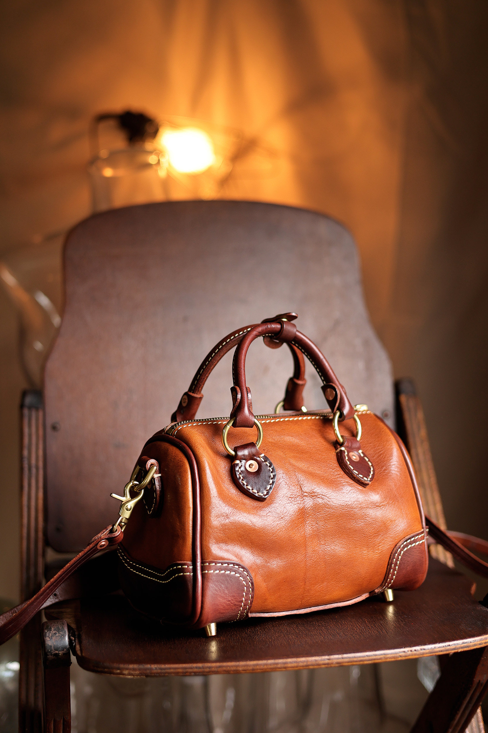 Handmade Single-shoulder Boston Bag