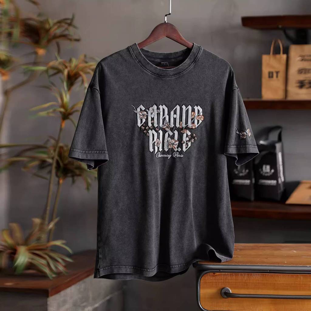 Pure Cotton Embroidered T-Shirt
