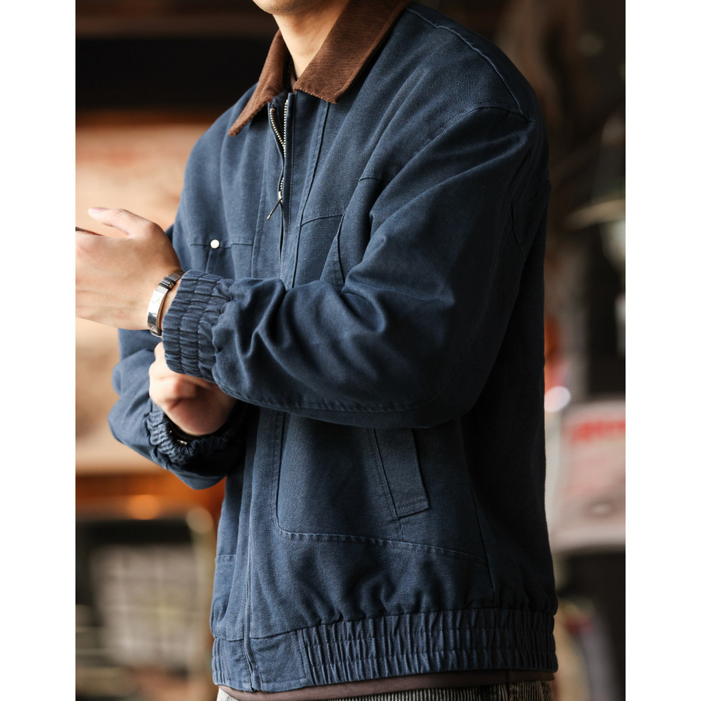Corduroy Collar Barne Denim Jacket