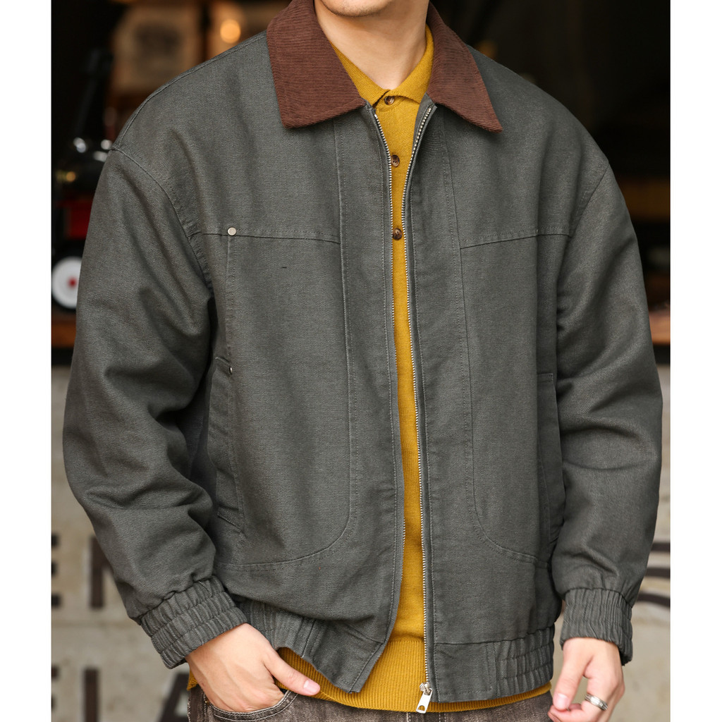 Corduroy Collar Barne Denim Jacket