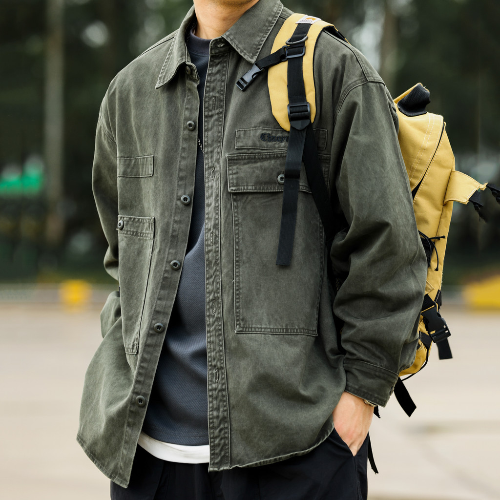 Heavy Wash Outer Shirt Jacket