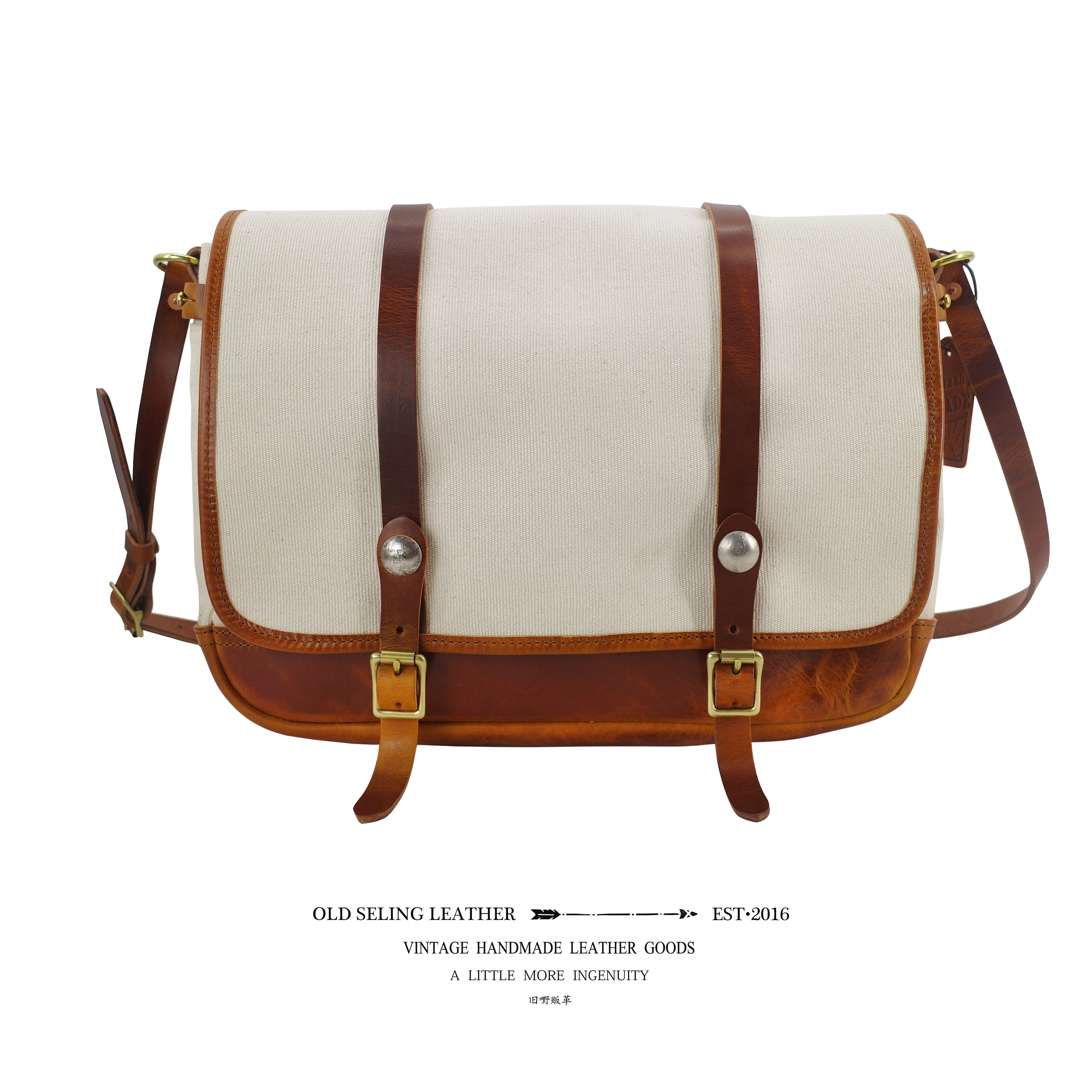 Canvas messenger bag