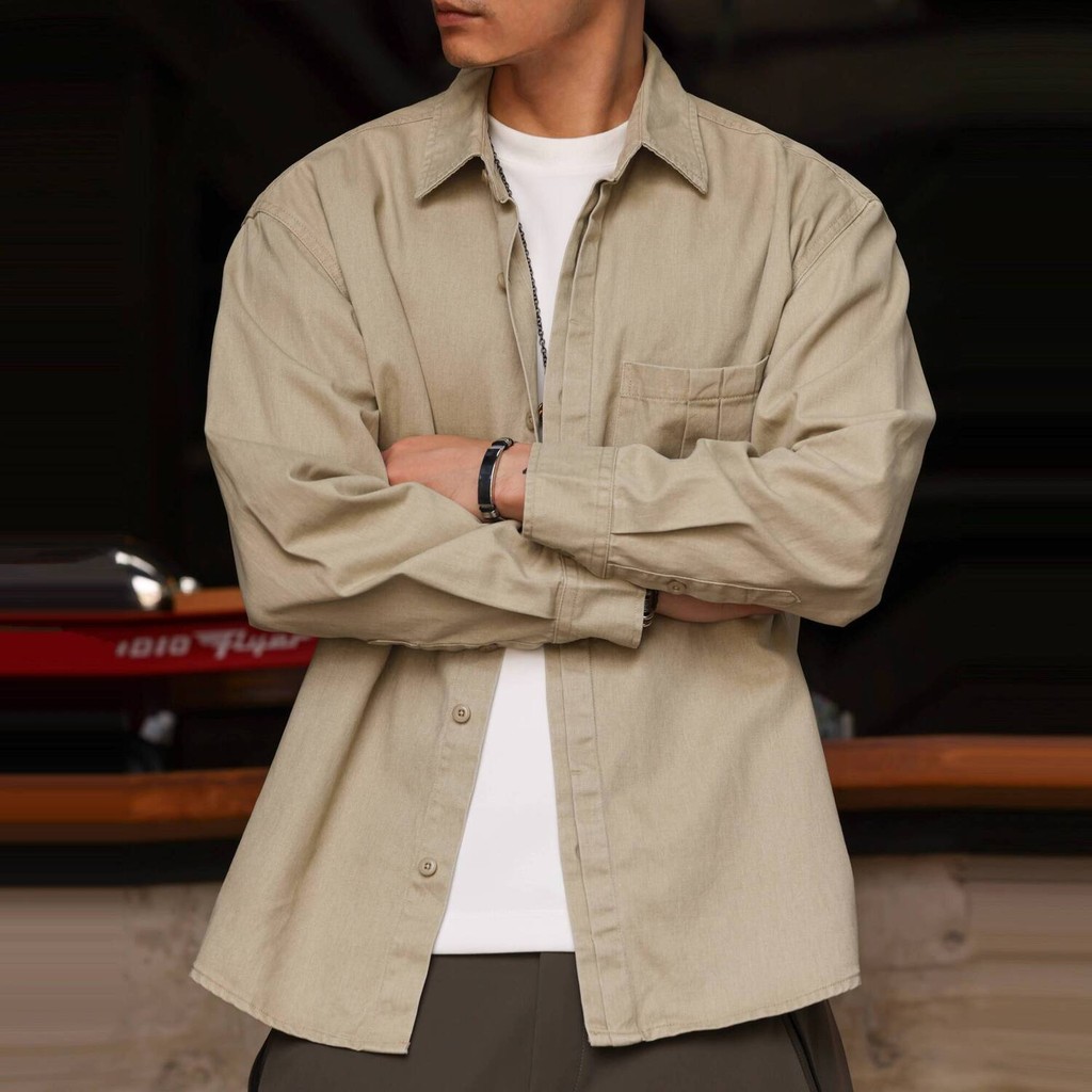Knife Pleated Pocket Shirt