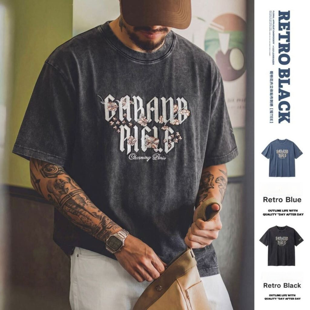 Pure Cotton Embroidered T-Shirt