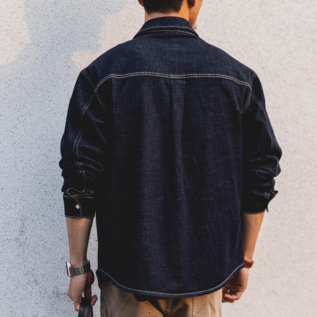 Lyocell Linen Blended Denim Shirt