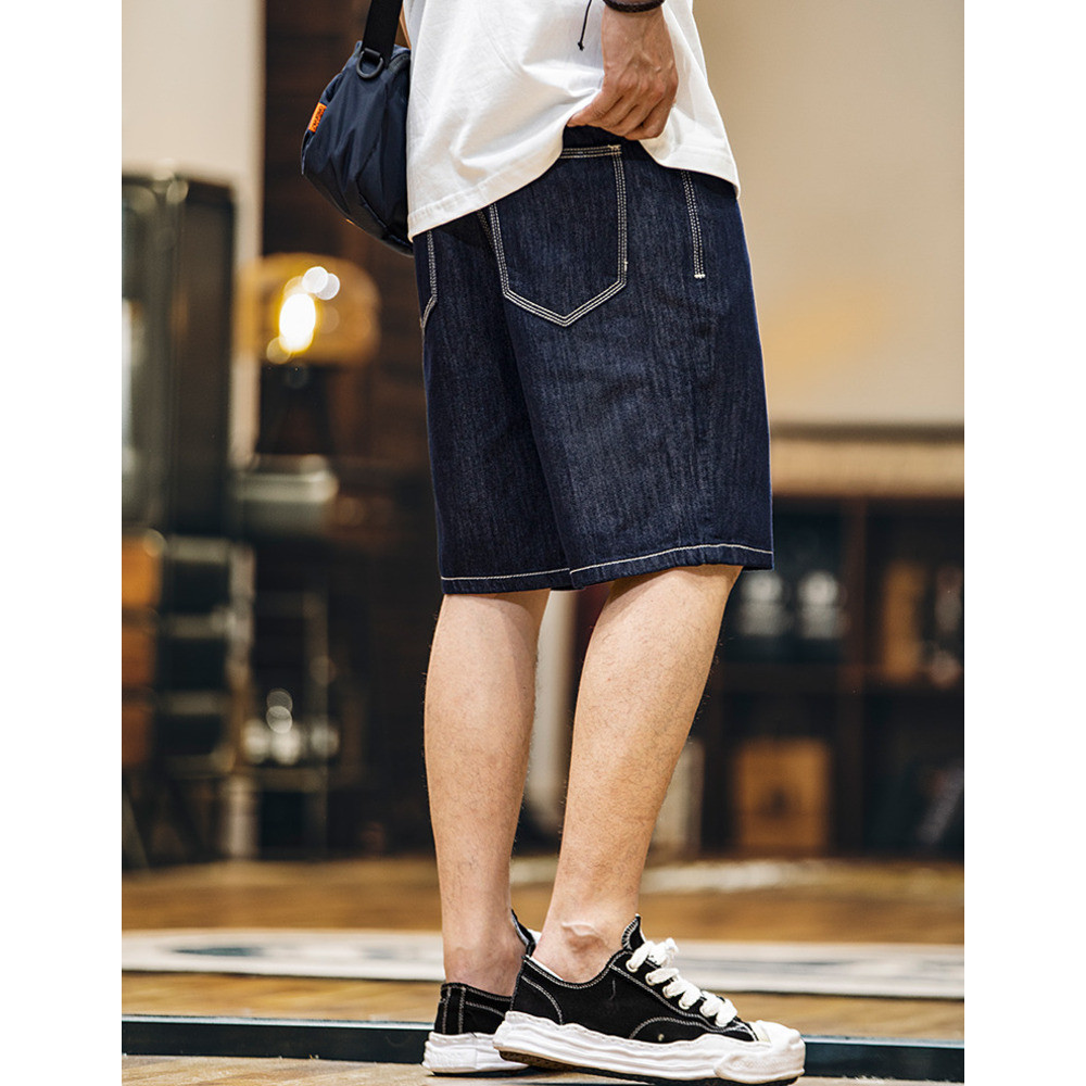 Ice Silk Thin Denim Shorts