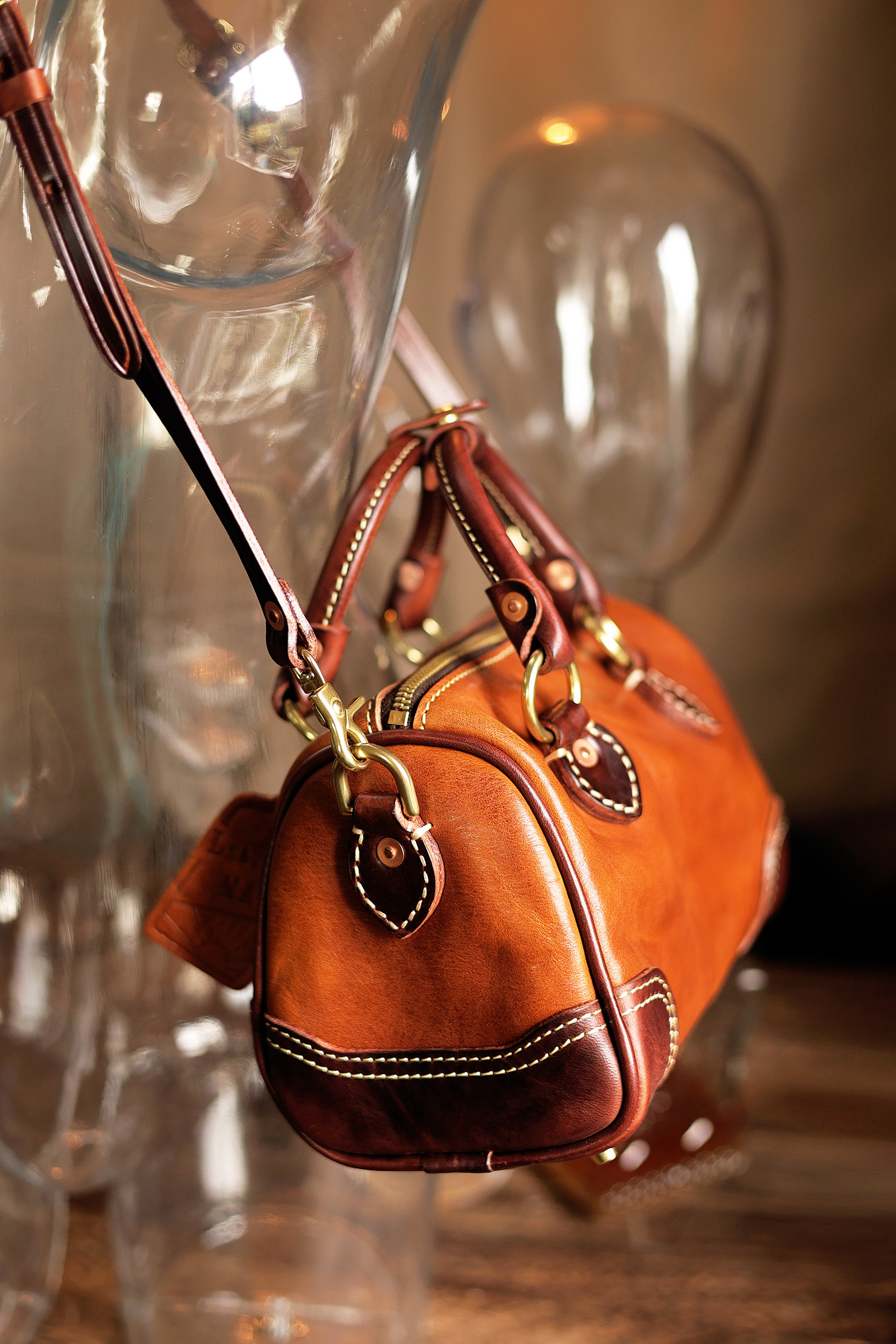 Handmade Single-shoulder Boston Bag