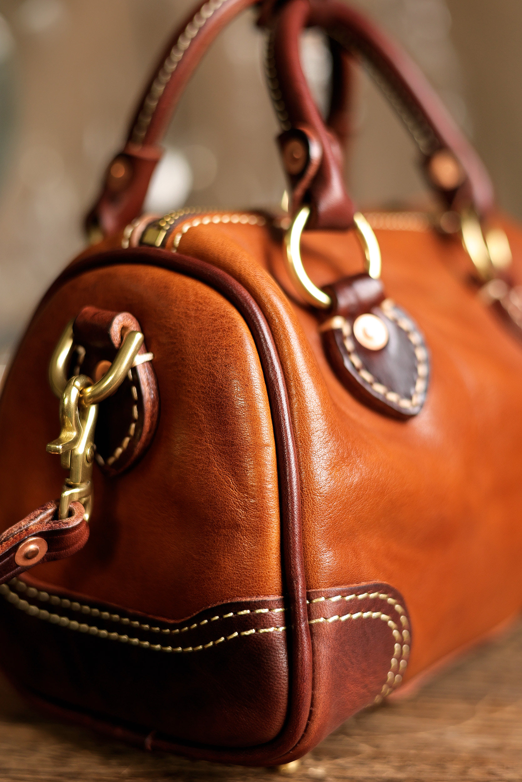 Handmade Single-shoulder Boston Bag