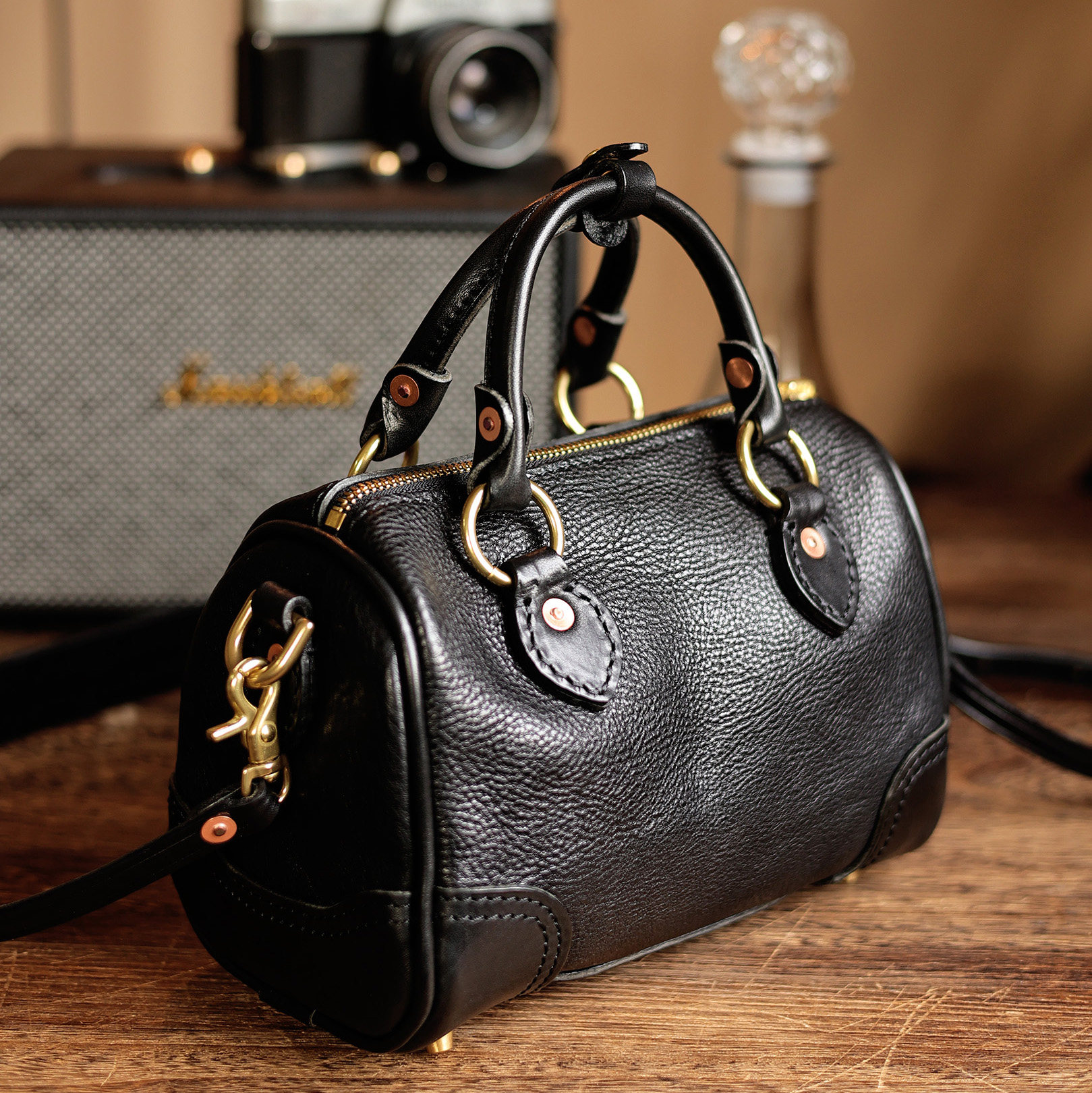 Handmade Single-shoulder Boston Bag