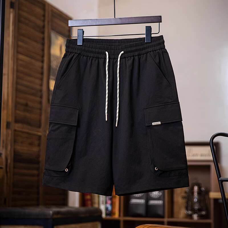 Large Pocket Straight Casual Workwear Shorts