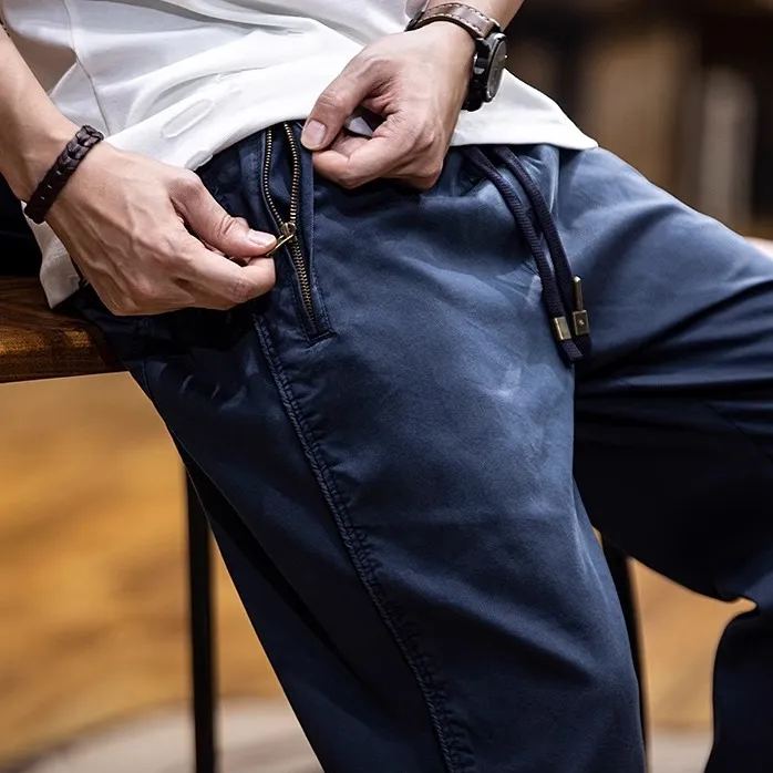 Cool Ice Silk Straight Casual Thin Jeans