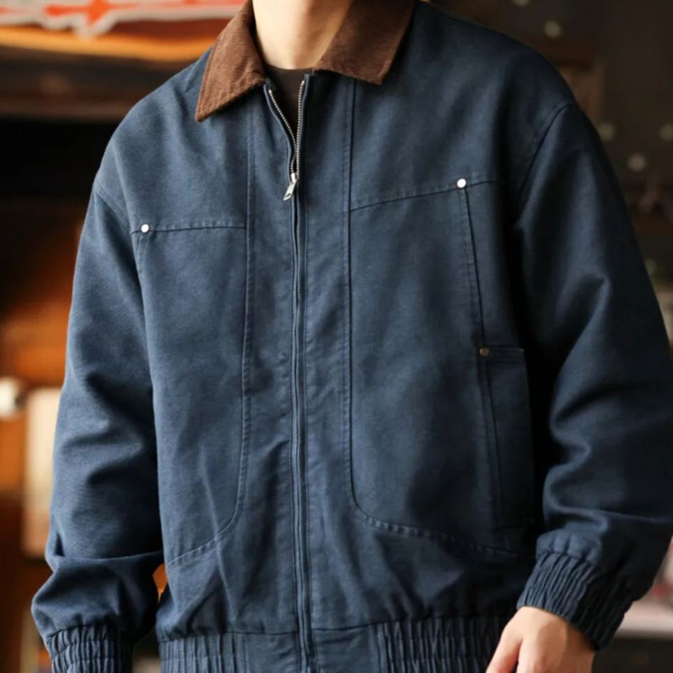 Corduroy Collar Barne Denim Jacket