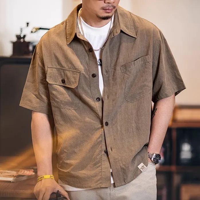 Lyocell Short-Sleeved Workwear Shirt