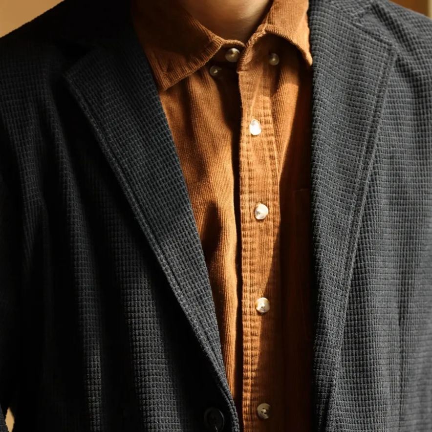 305g Waffle Corduroy Casual Suit