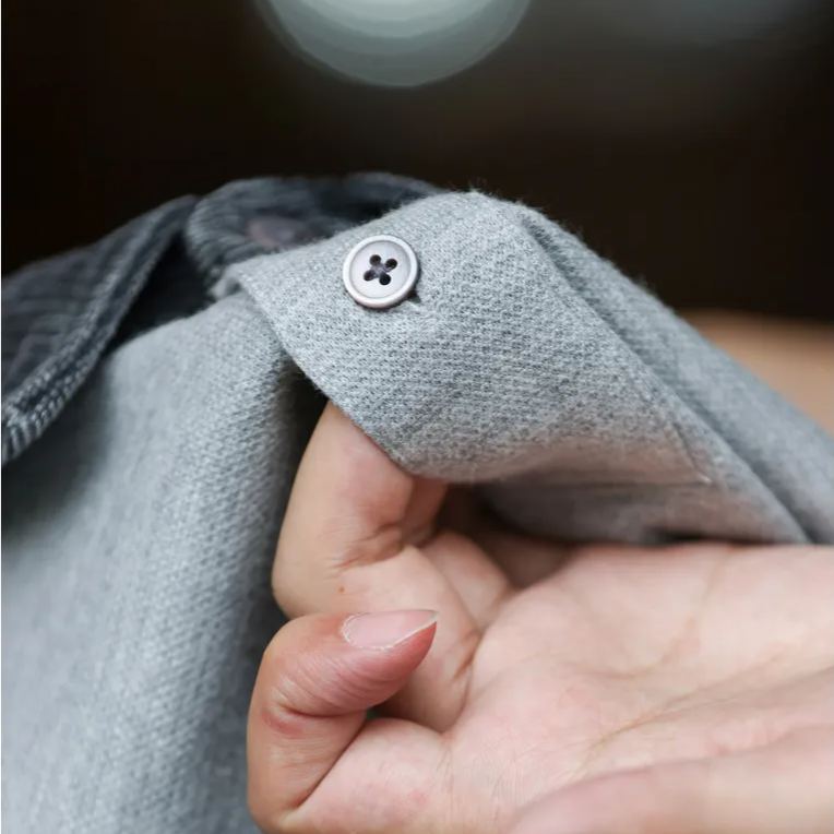 Neckline Long-Sleeved POLO