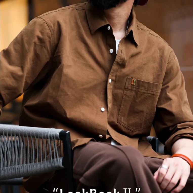 Casual Pure Cotton Long-Sleeved Shirt