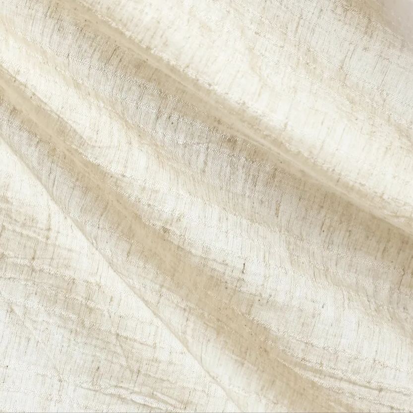 Linen Jacquard Short-Sleeved Shirt