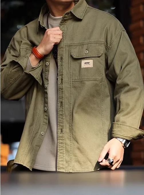 Pure Cotton Layered Hunting Shirt