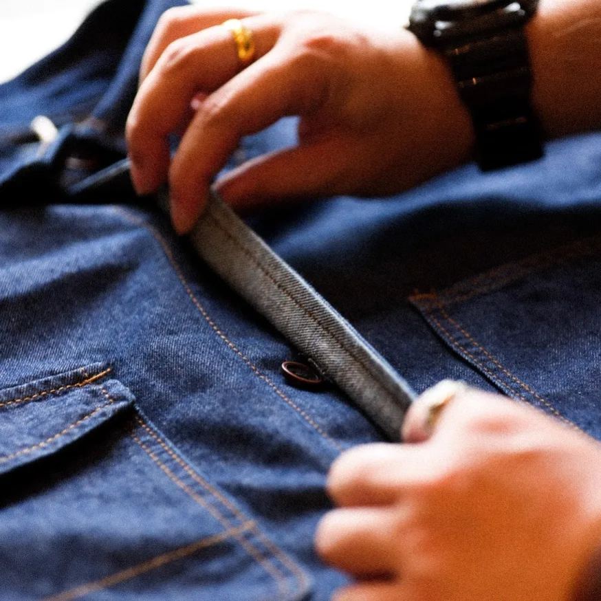 Primary Color Soft Denim Shirt