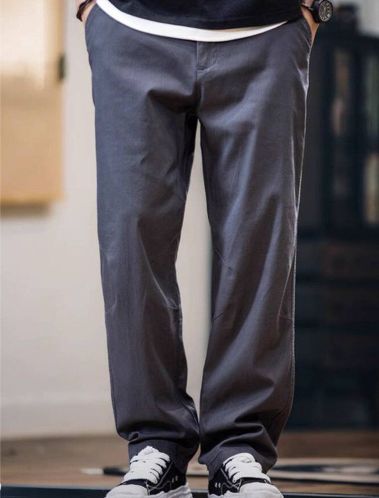 Overalls Men Spring Stretchy Straight Casual Pants Men's Plus Size Pants