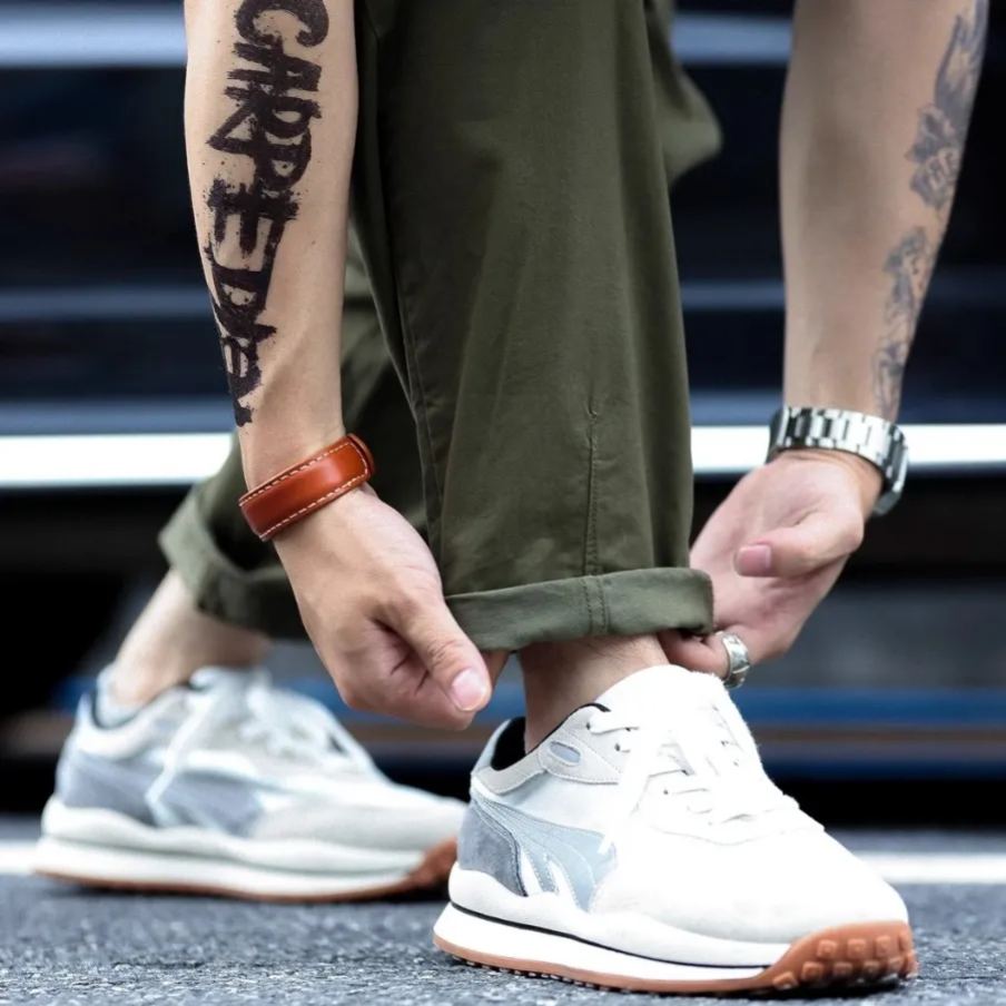 Casual Overalls Men Loose Tapered Cotton Washed Retro Style Straight Harem Pants Trendy
