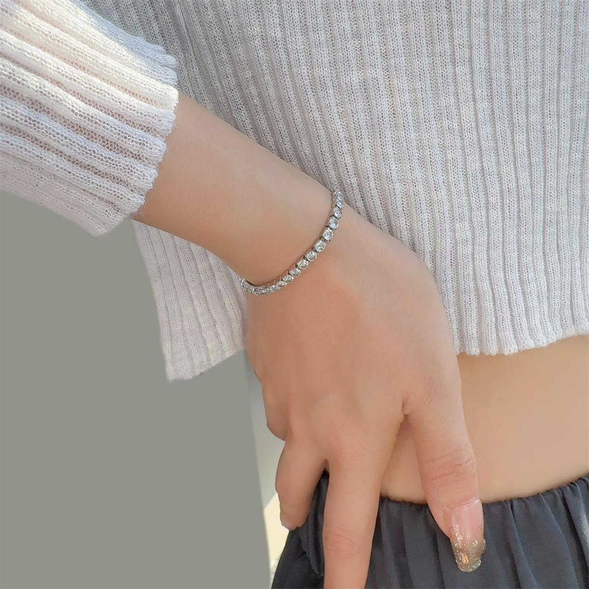 Starlight Adjustable Cubic Zirconia Copper Bracelet