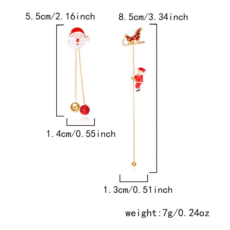 Christmas Santa Claus Tassel Earrings