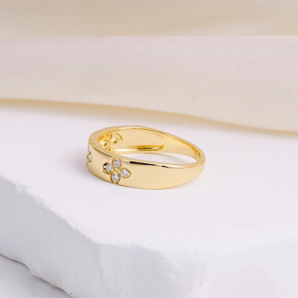 Moissanite Love in Bloom Eternity Promise Ring