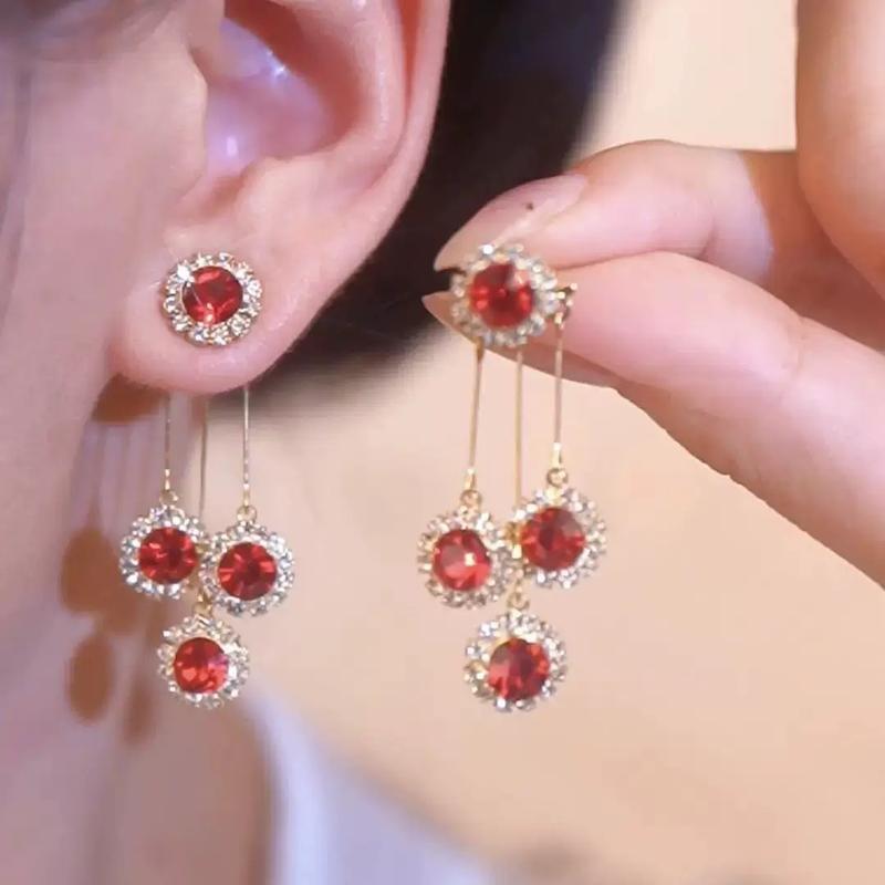 Double-Wear Tassel Drop Earrings