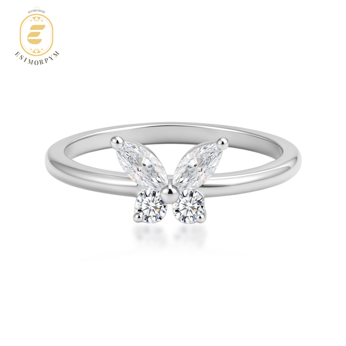 Moissanite Dreamy Butterfly Ring