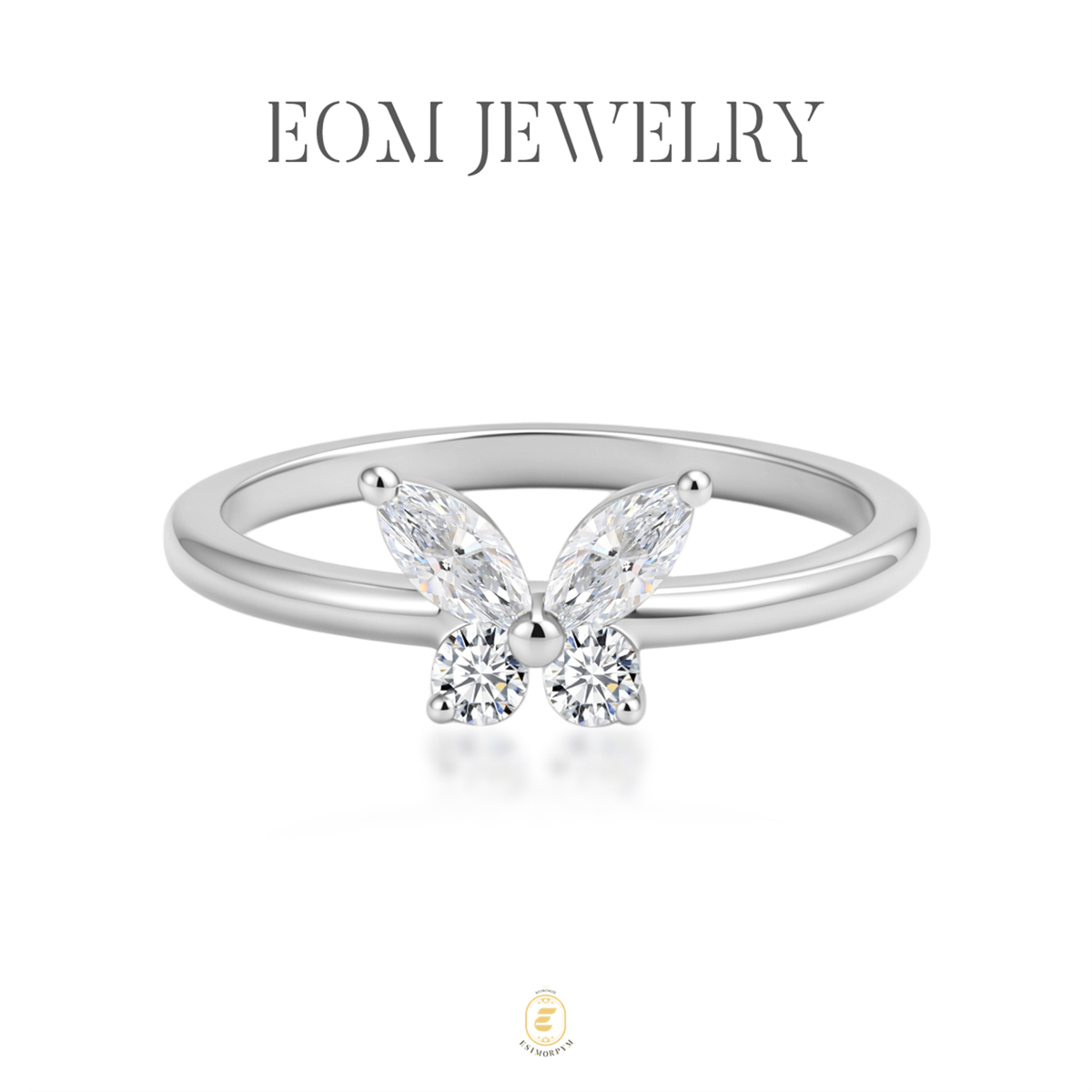 Moissanite Dreamy Butterfly Ring