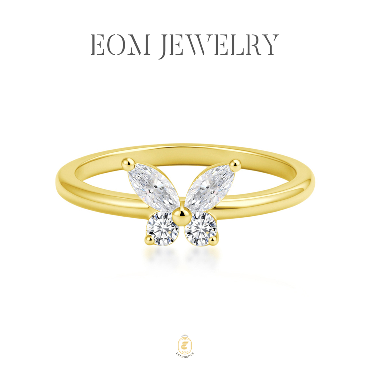 Moissanite Dreamy Butterfly Ring