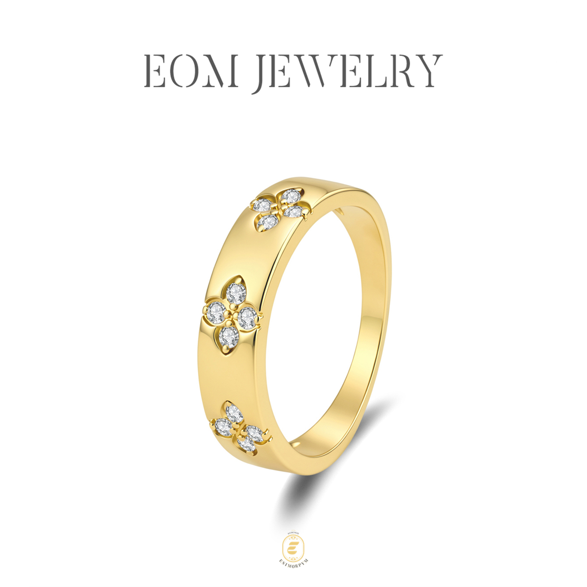 Moissanite Love in Bloom Eternity Promise Ring