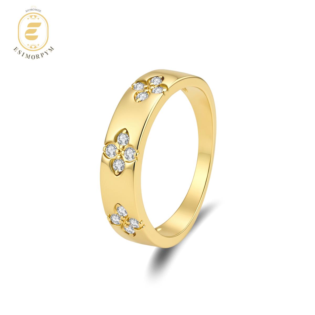 Moissanite Love in Bloom Eternity Promise Ring