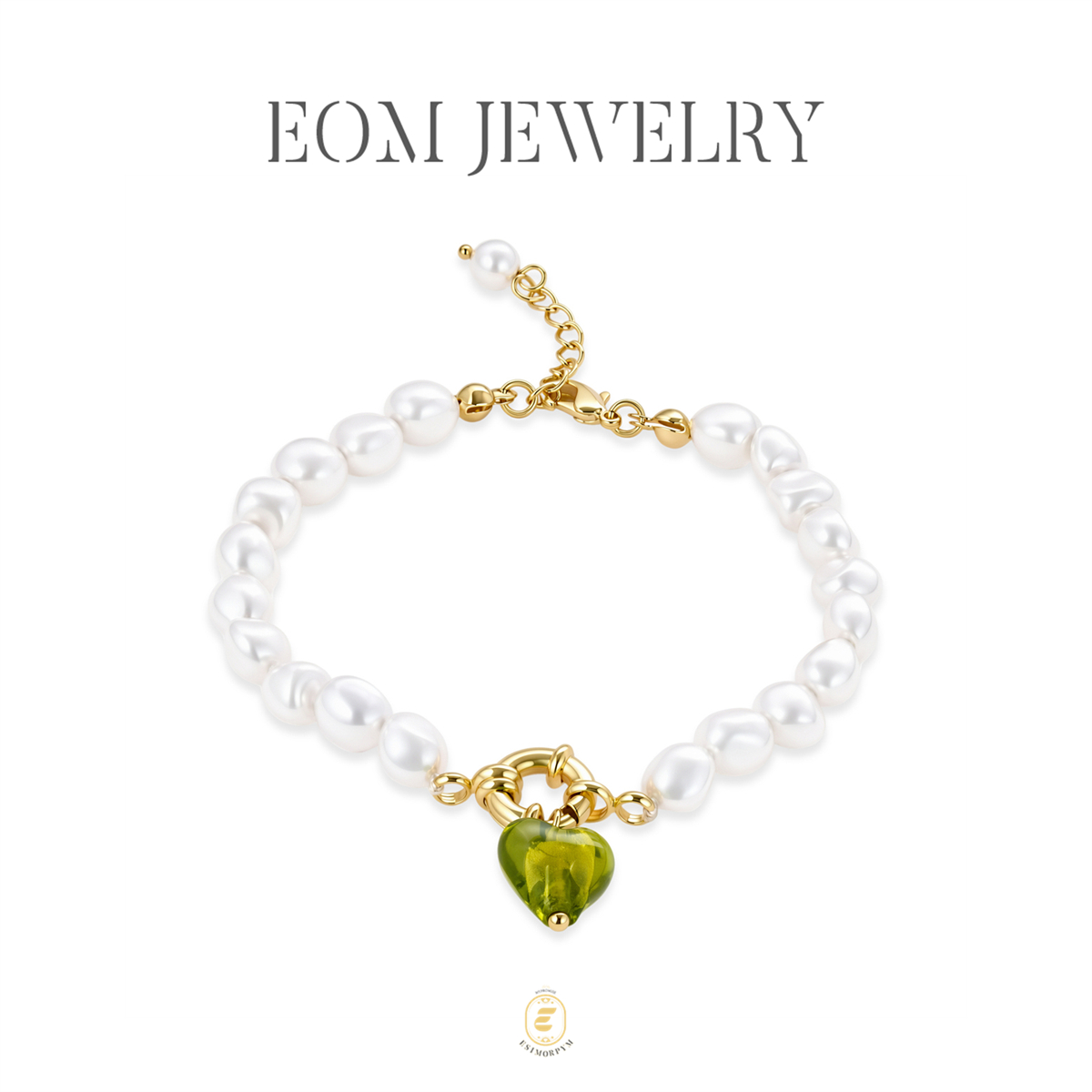 Moonlit Forest Heart Baroque Bracelet