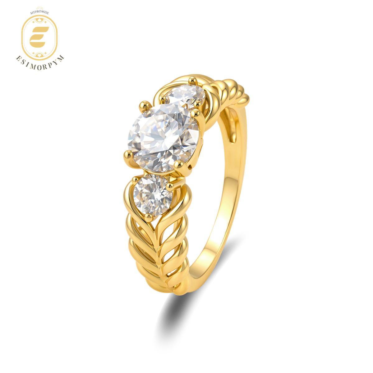 Moissanite 1.8ct Laurel Braided Vine Ring