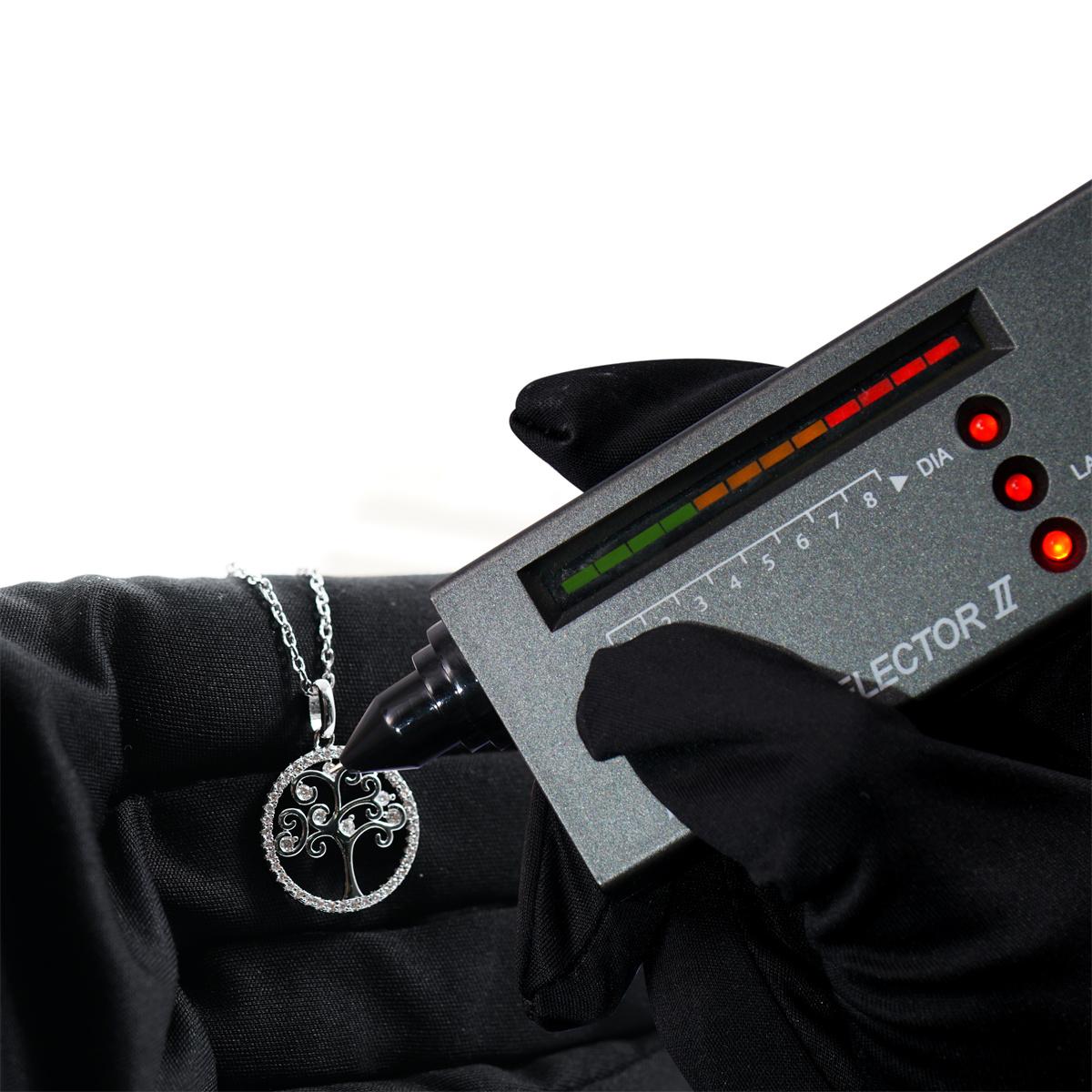 Moissanite Family Tree Hollow Halo Pendant Necklace