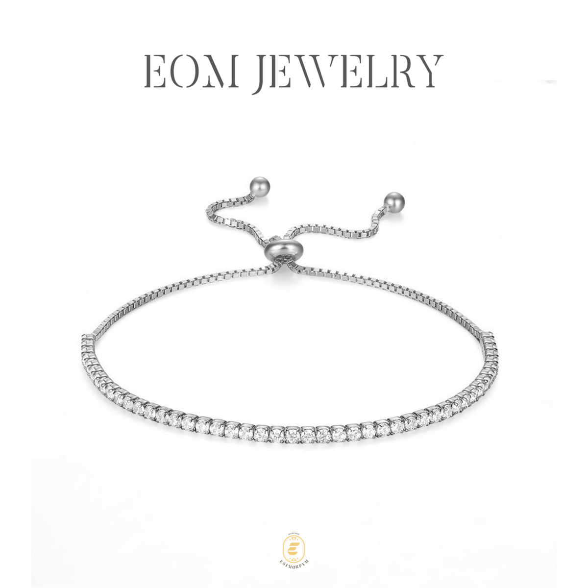 Starlight Adjustable Cubic Zirconia Copper Bracelet