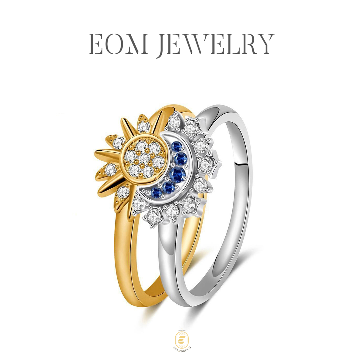 Romantic Sun & Moon Ring