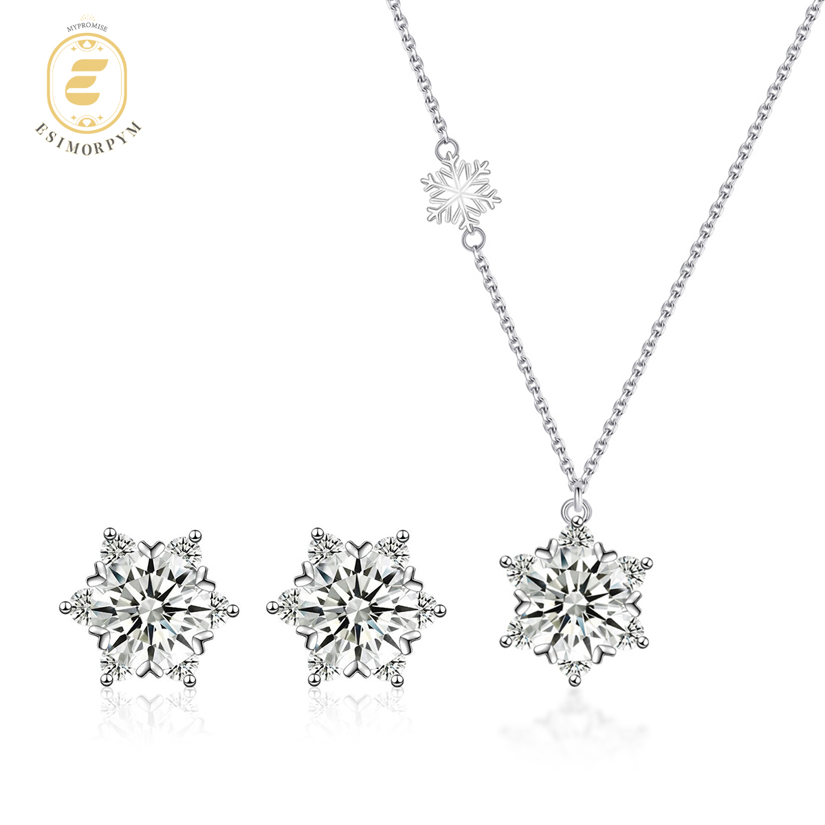 Moissanite 0.5-3ct Ice Crystal Snowflake Earrings (Buy 2 Free Shipping & Extra $3.99 off)