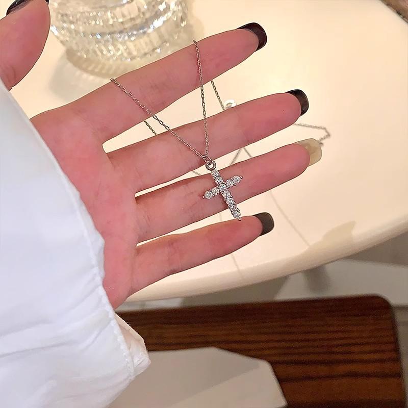 Sparkling Cross Pendant Necklace