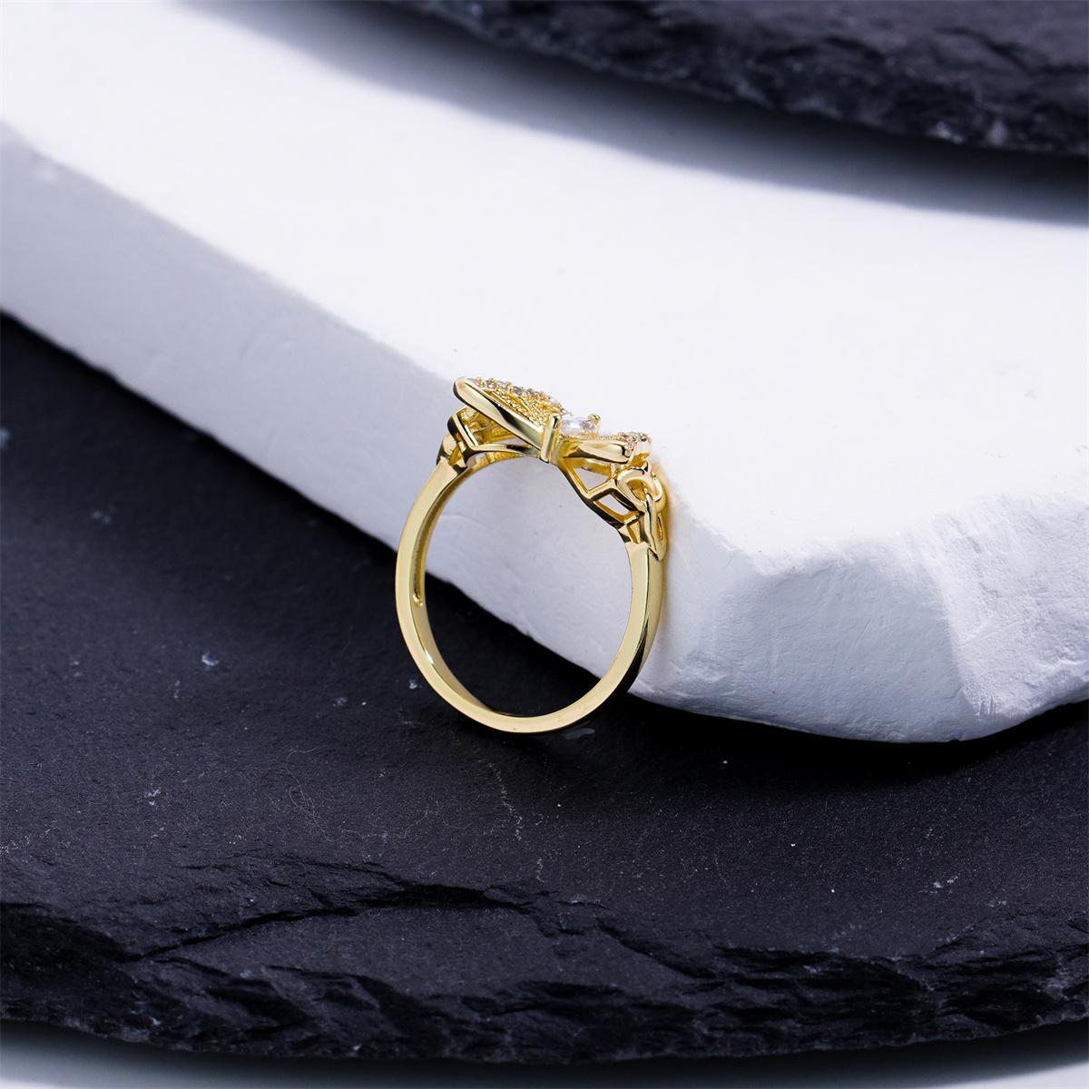 Moissanite Starlit Butterfly Ring