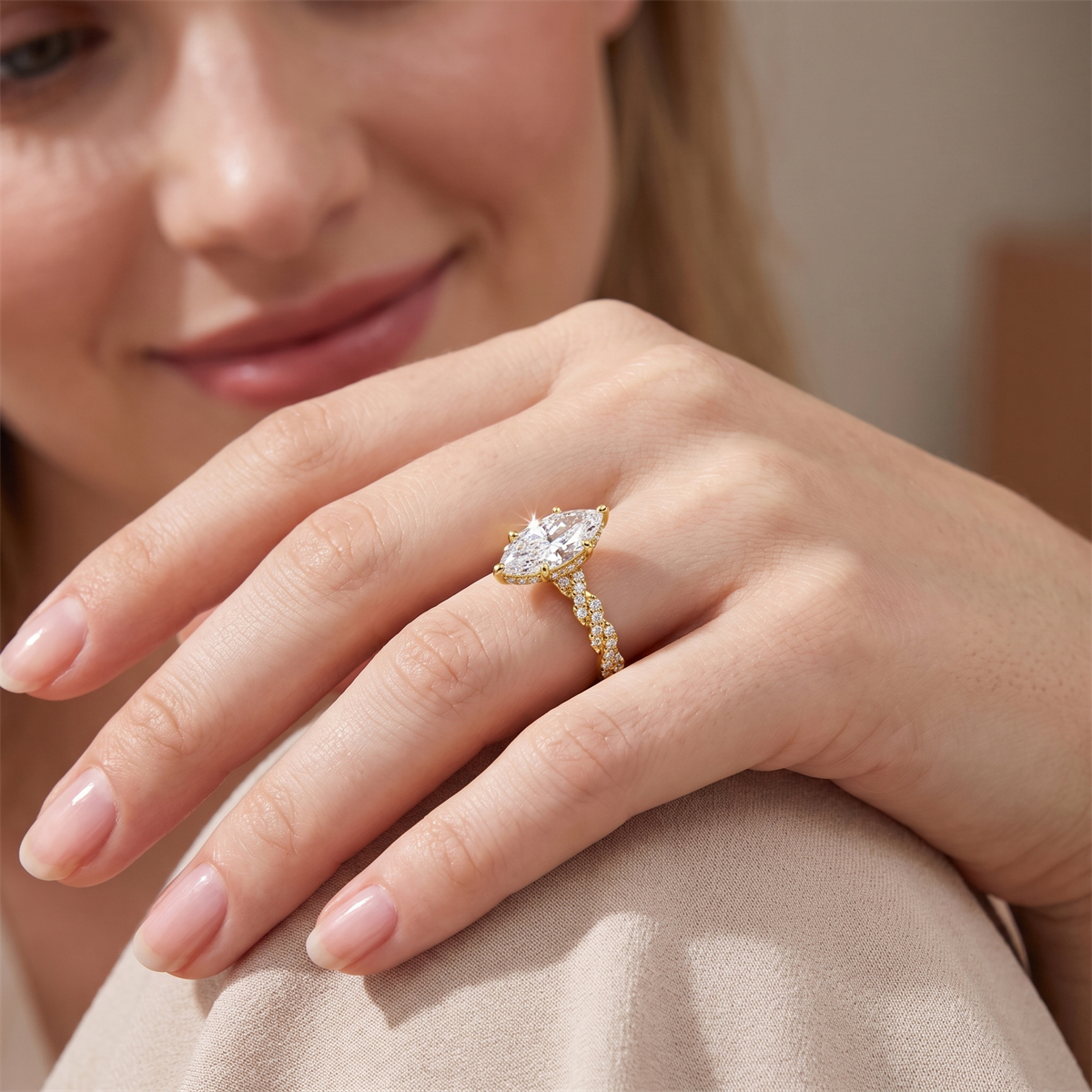 Eternal Marquise Bridal Ring Set