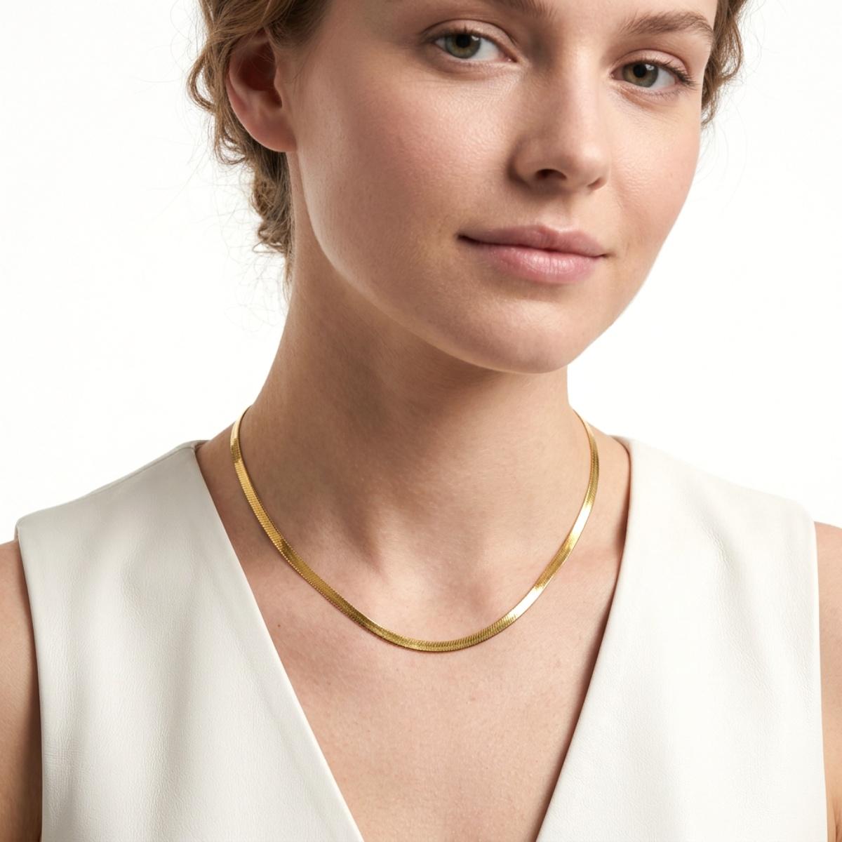 Snake Bone Necklace Chain