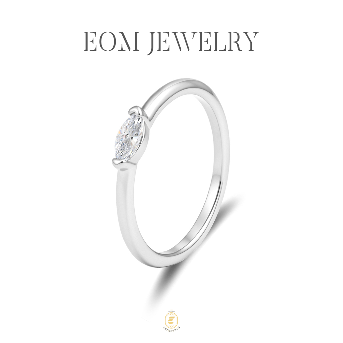 Moissanite Echo of Love Marquise Cut Eternal Ring