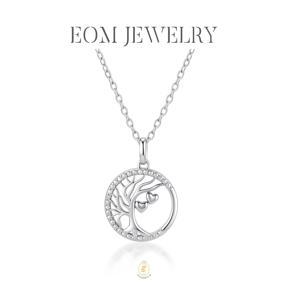Moissanite Tree of Life Pendant Necklace