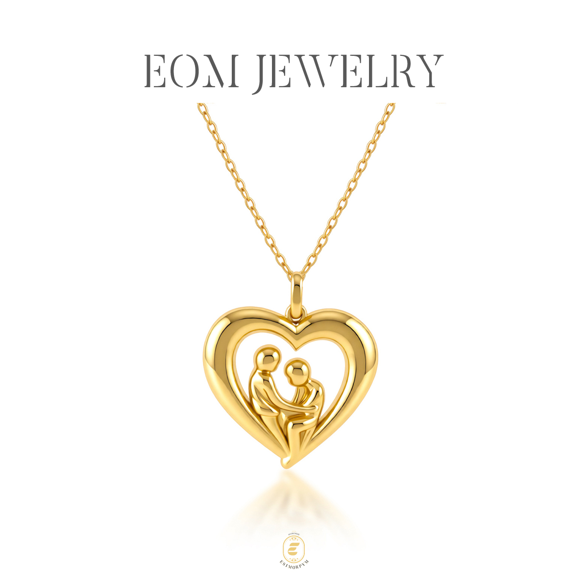 Hug of Love Heart Shape Pendant Necklace