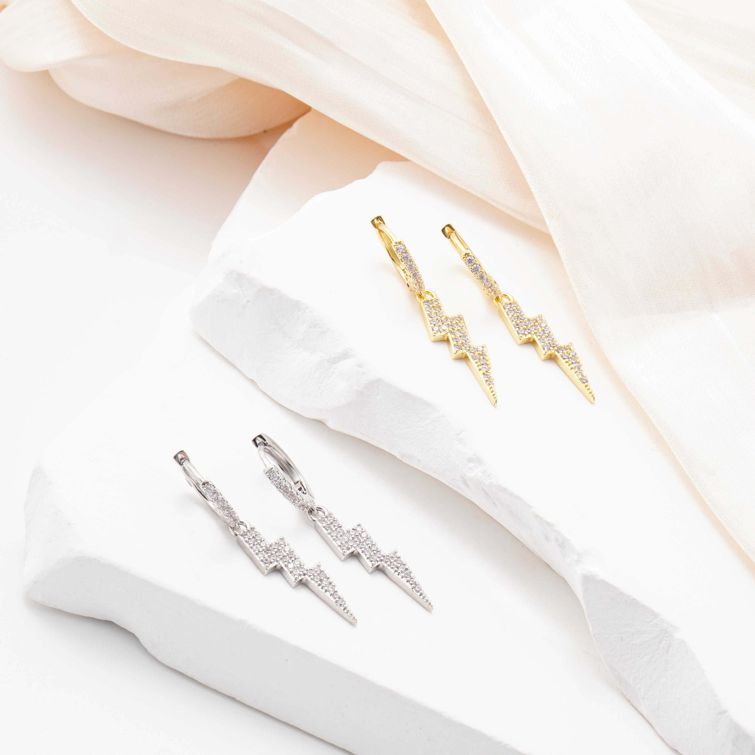 Sparkling Lightning Earrings