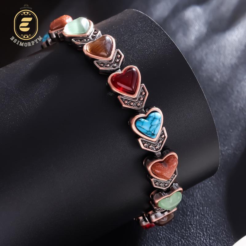 Retro Love Heart Bracelet